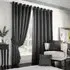 Madison Ring Top Curtain - Charcoal, Polyester