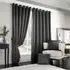Madison Ring Top Curtain - Charcoal, Polyester