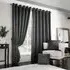 Madison Ring Top Curtain - Charcoal, Polyester