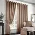 Madison Ring Top Curtain - Cream, Polyester