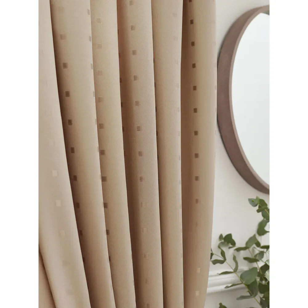 Madison Ring Top Curtain - Cream, Polyester