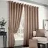 Madison Ring Top Curtain - Latte, Polyester