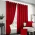 Madison Ring Top Curtain - Red, Polyester