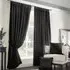 Madison Taped Top Curtains - Black