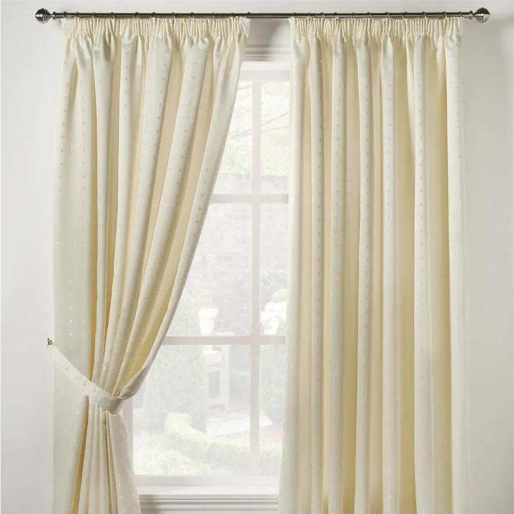 Madison Taped Top Curtains - Cream