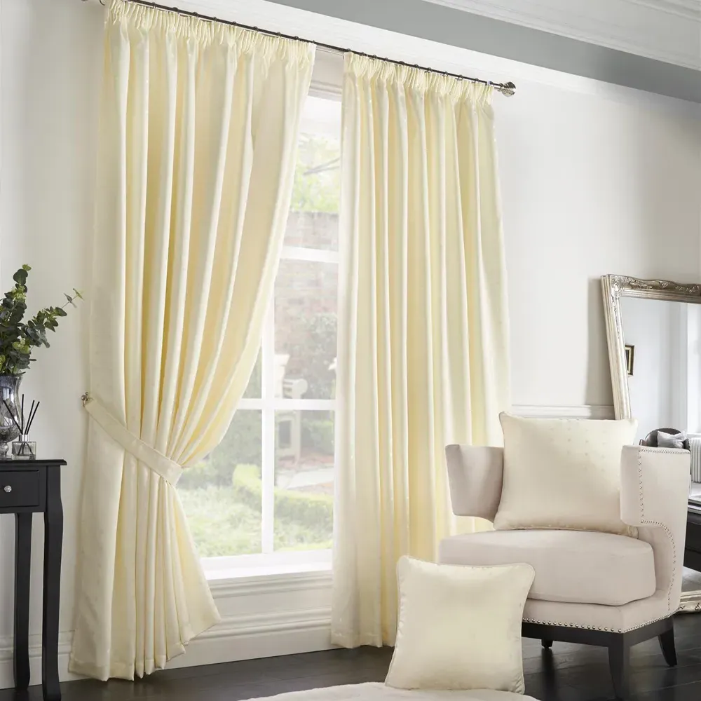 Madison Taped Top Curtains - Cream
