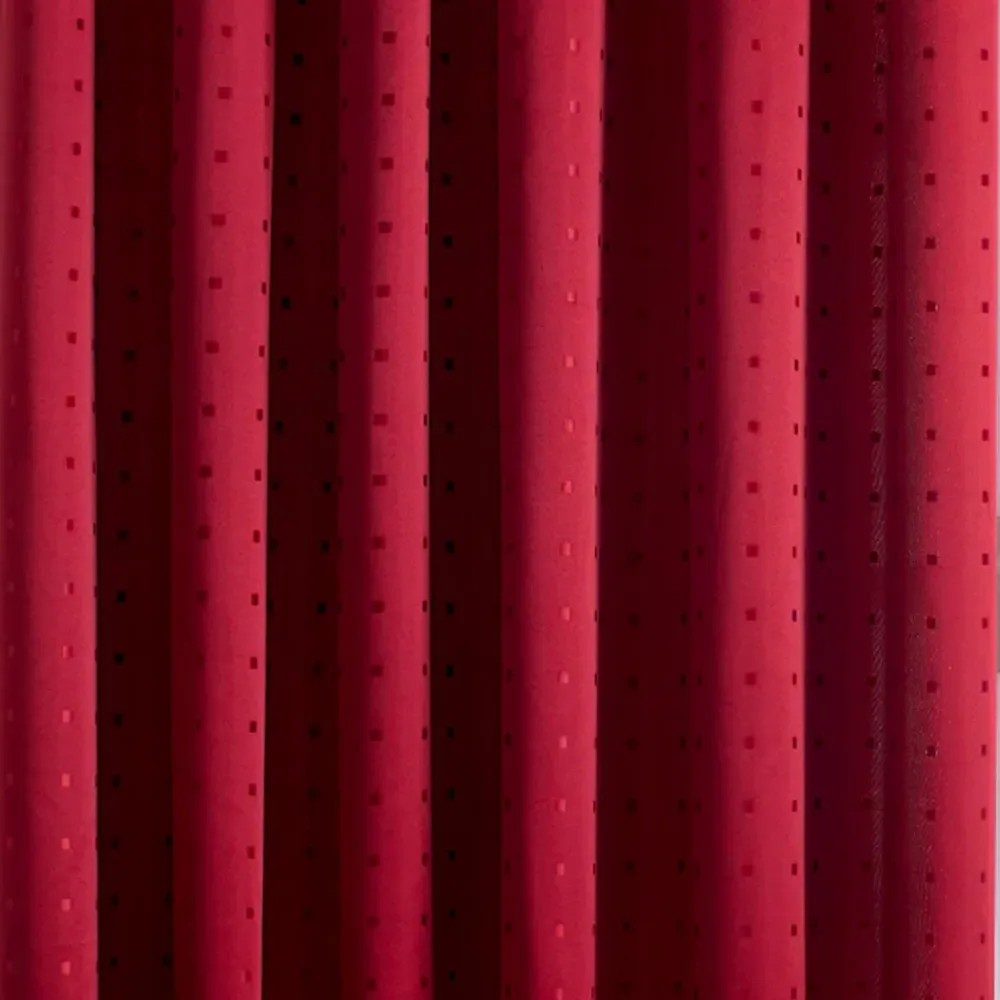 Madison Taped Top Curtains - Red