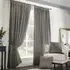 Madison Taped Top Curtains - Silver