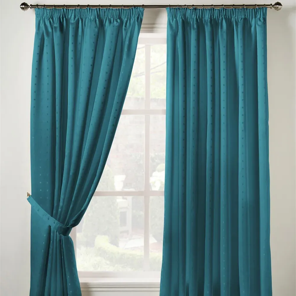 Madison Taped Top Curtains - Teal