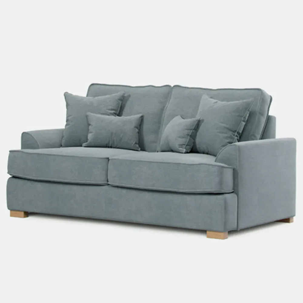 City 2-Seater Fabric Sofa - Grey, Chenille