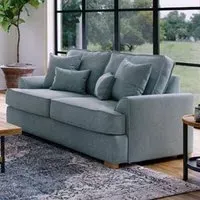City 2-Seater Fabric Sofa - Grey, Chenille