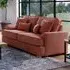 City 2-Seater Fabric Sofa - Pink, Chenille