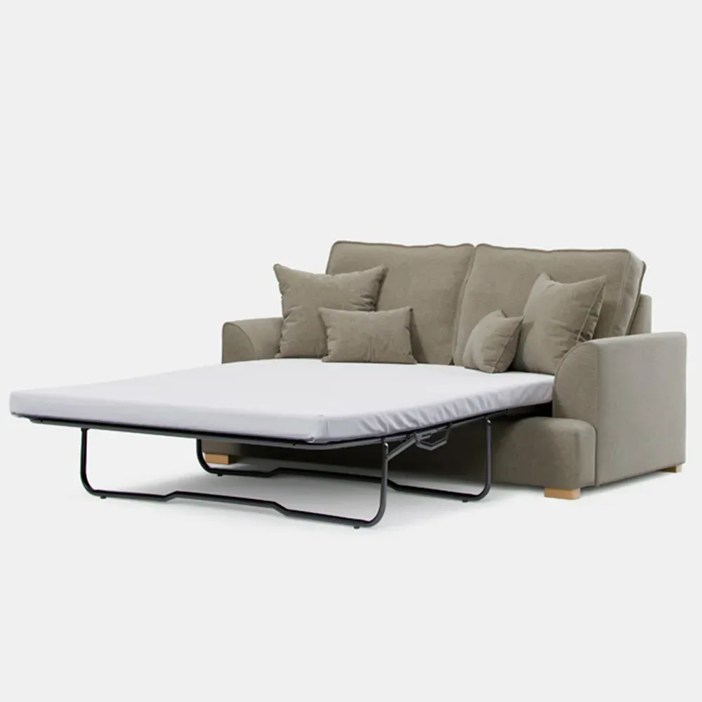 City 2-Seater Sofa Bed - Brown, Chenille