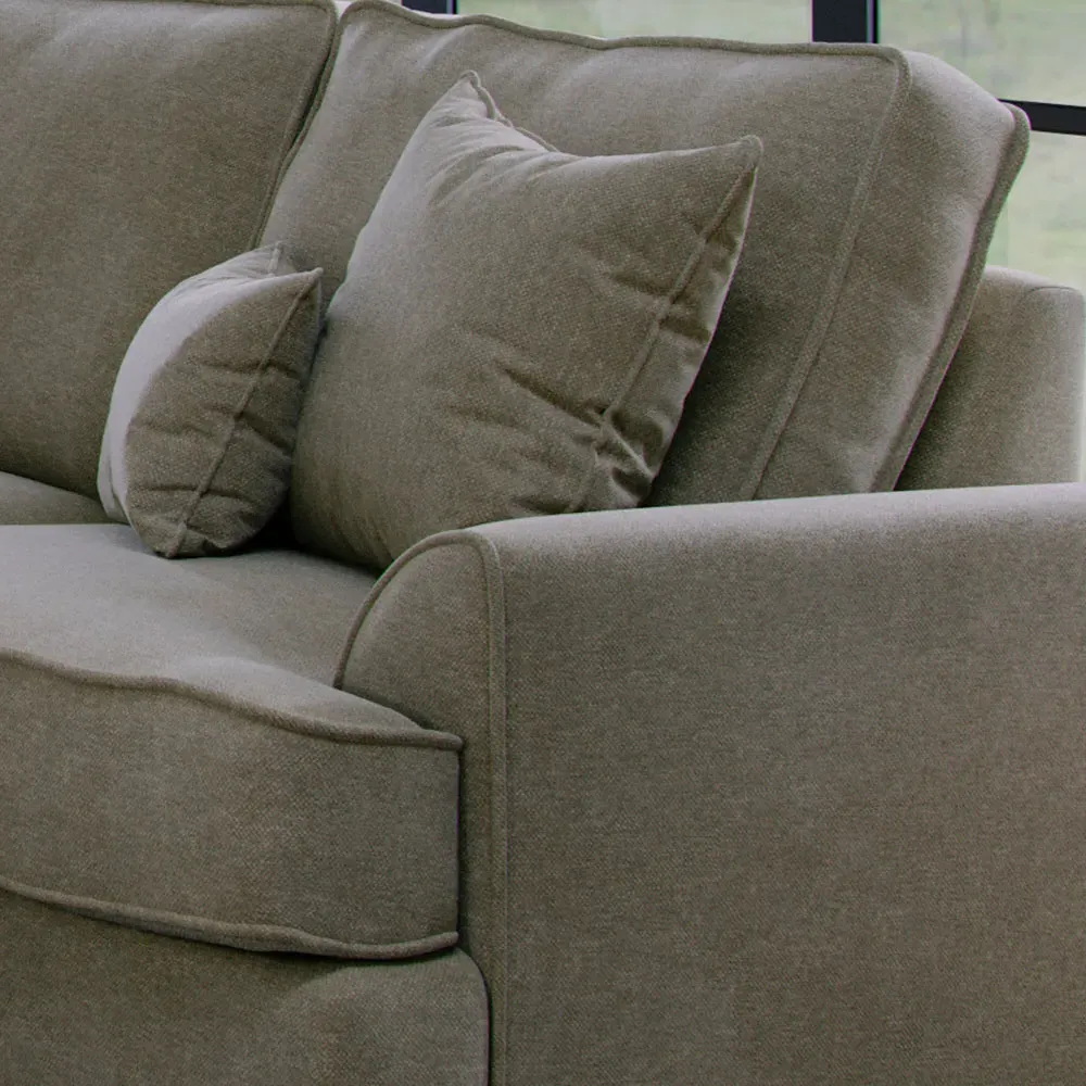 City 2-Seater Sofa Bed - Brown, Chenille