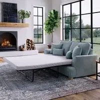 City 2-Seater Sofa Bed - Grey, Chenille