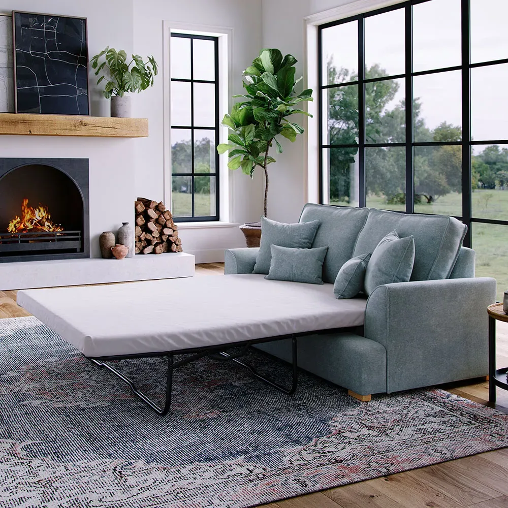 City 2-Seater Sofa Bed - Grey, Chenille image