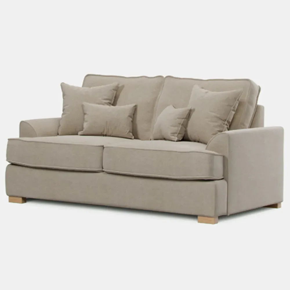City 2-Seater Sofa - Stone, Chenille