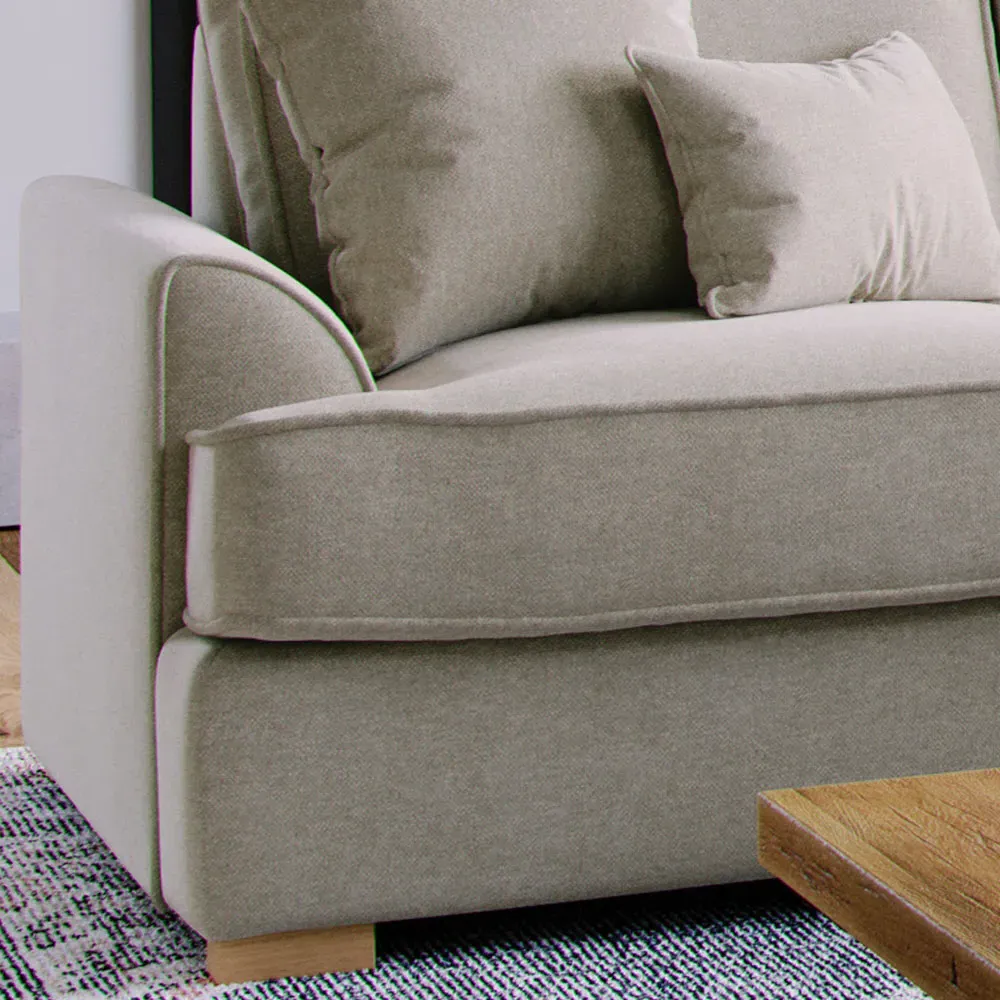 City 2-Seater Sofa - Stone, Chenille