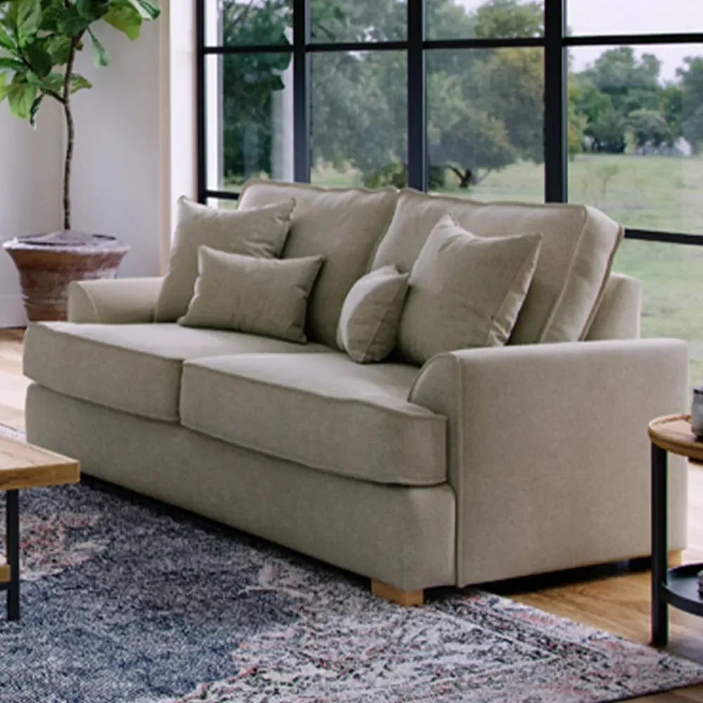 City 2-Seater Sofa - Stone, Chenille image