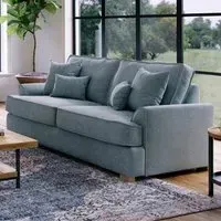 City 3-Seater Fabric Sofa - Grey, Chenille