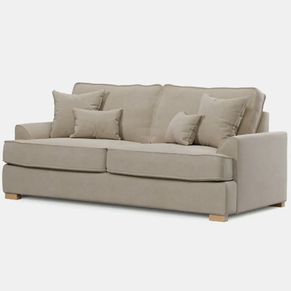 City 3-Seater Sofa - Stone, Chenille