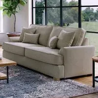 City 3-Seater Sofa - Stone, Chenille
