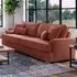 City 4-Seater Fabric Sofa - Pink, Chenille