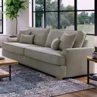 City 4-Seater Sofa - Stone, Chenille