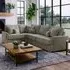 City 5-Seater Left Hand Corner Sofa - Brown, Chenille