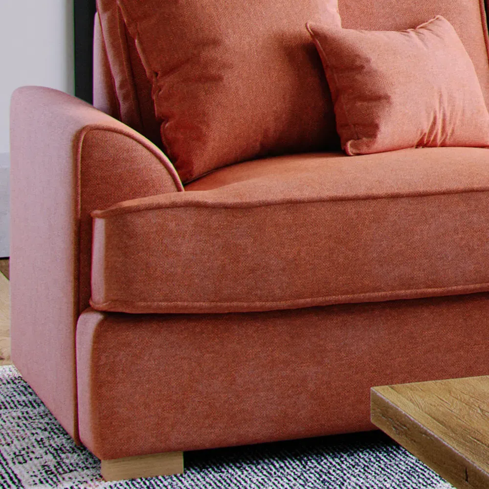 City Ruby Fabric Armchair - Pink, Chenille