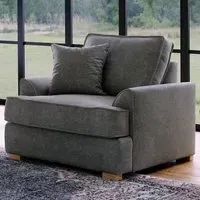 City Steel Fabric Armchair - Grey