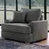 City Steel Fabric Armchair - Grey