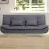 3-Seater Recliner Sofa Bed - Grey, Linen