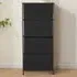 4 Drawer Chest of Drawers - Black, Steel