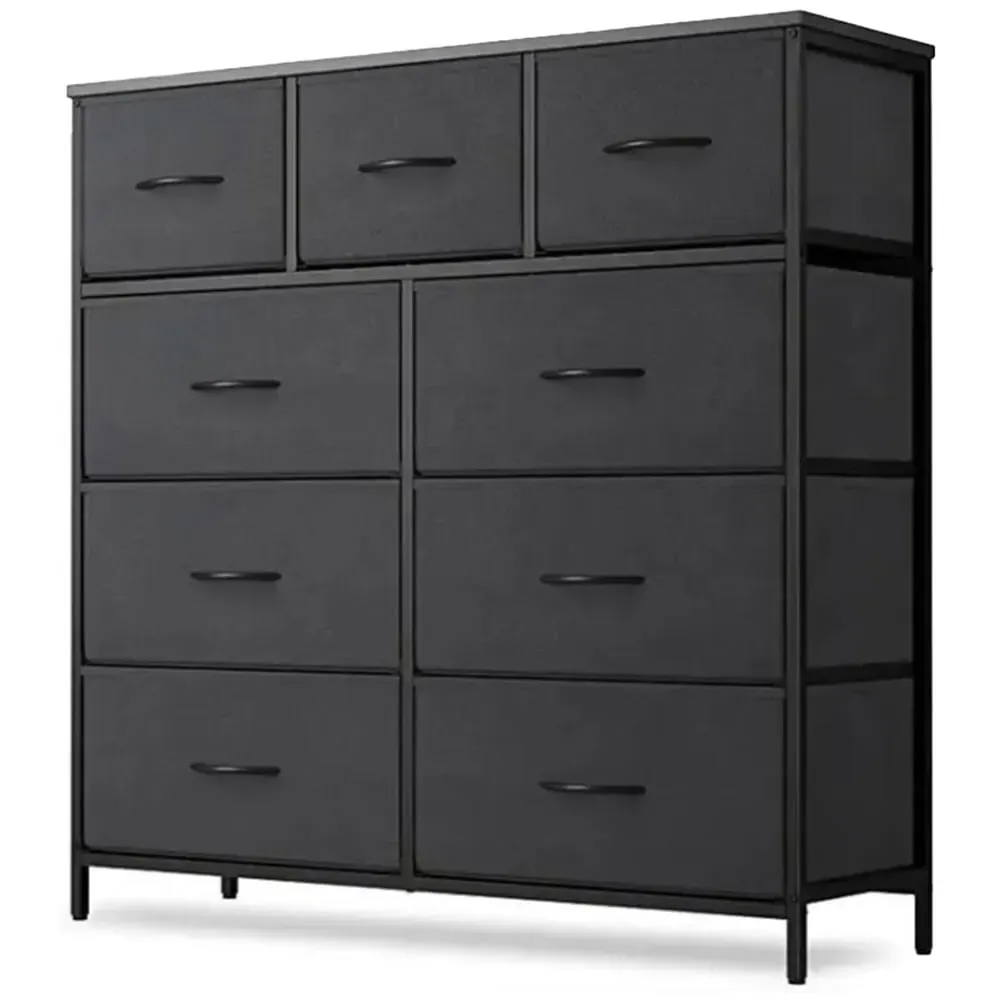9 Drawer Chest of Drawers - Grey