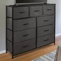 9 Drawer Chest of Drawers - Grey