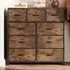 9 Drawer Chest of Drawers - Vintage Brown