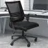 Black Mesh Swivel Office Chair with Flip Up Armrests