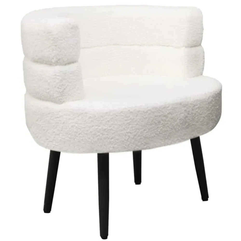 Sherpa Sofa Chair - White
