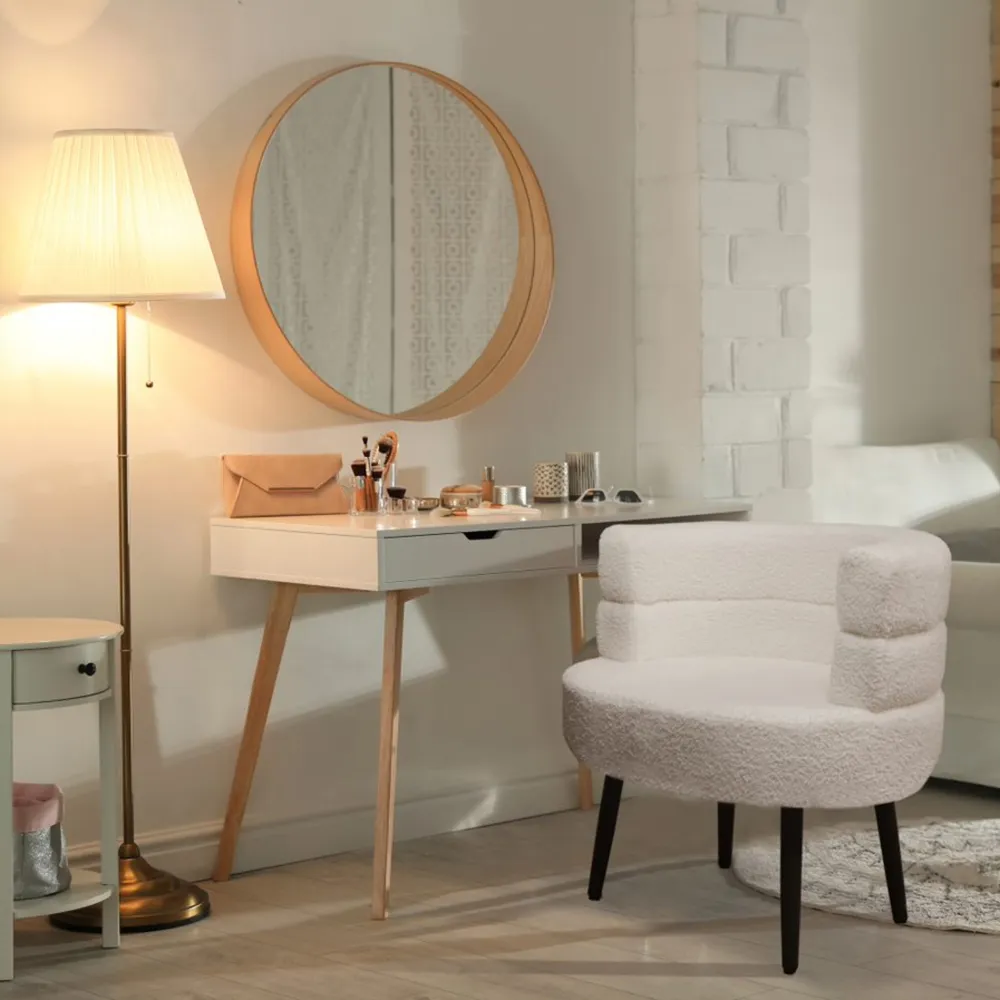 Sherpa Sofa Chair - White