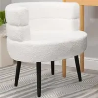 Sherpa Sofa Chair - White