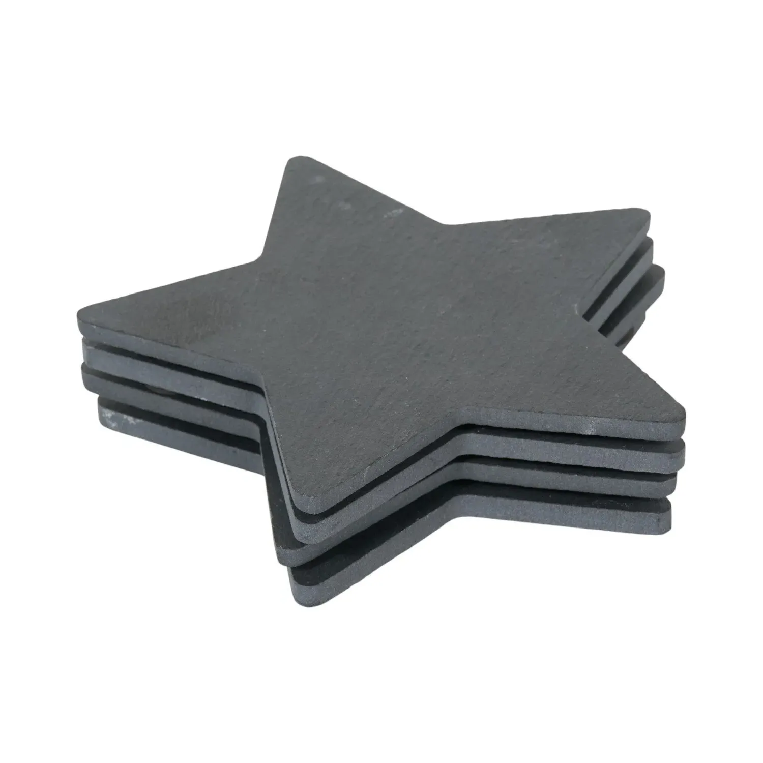 Pack of 4 Star Coasters - Slate image