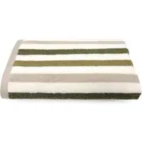Cali Striped Bath Sheet - Green, Cotton