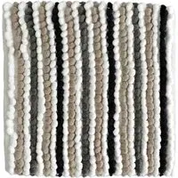 California Monochrome Square Chunky Bobble Bath Mat - Grey