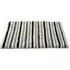 California Monochrome Striped Chunky Bobble Bath Mat - Grey