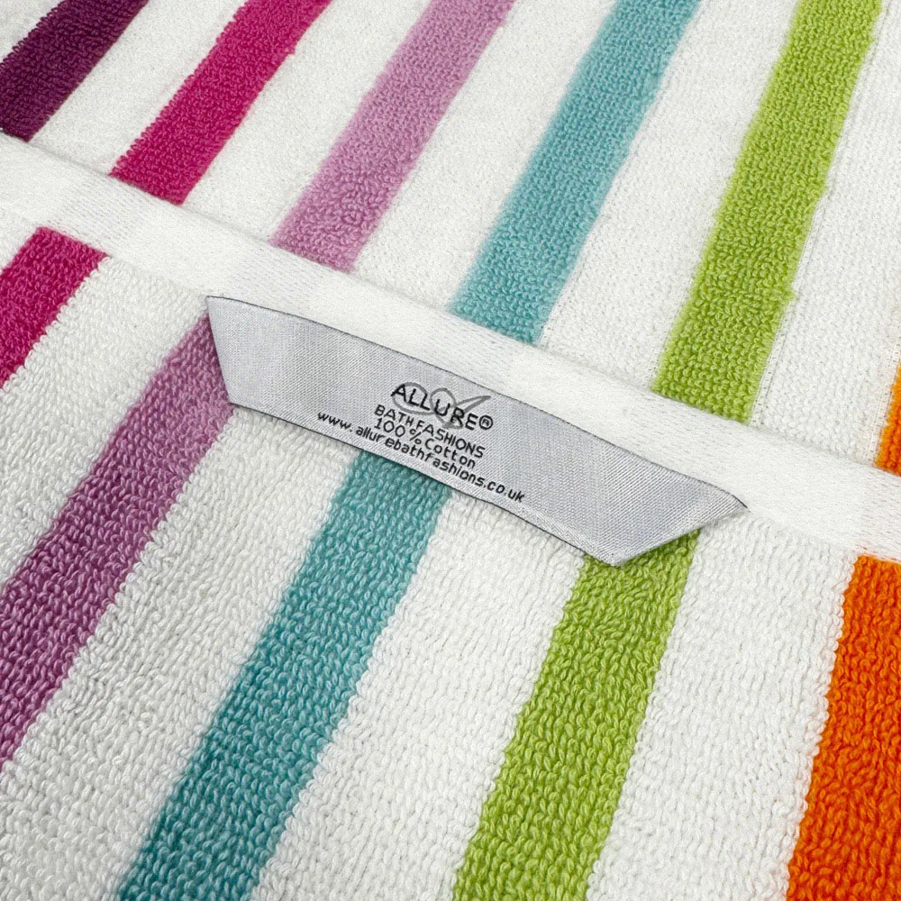 California Striped Bath Sheet - Multi, Cotton