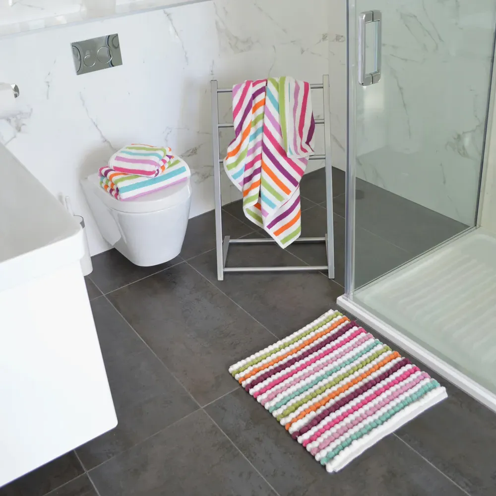 California Striped Bath Sheet - Multi, Cotton