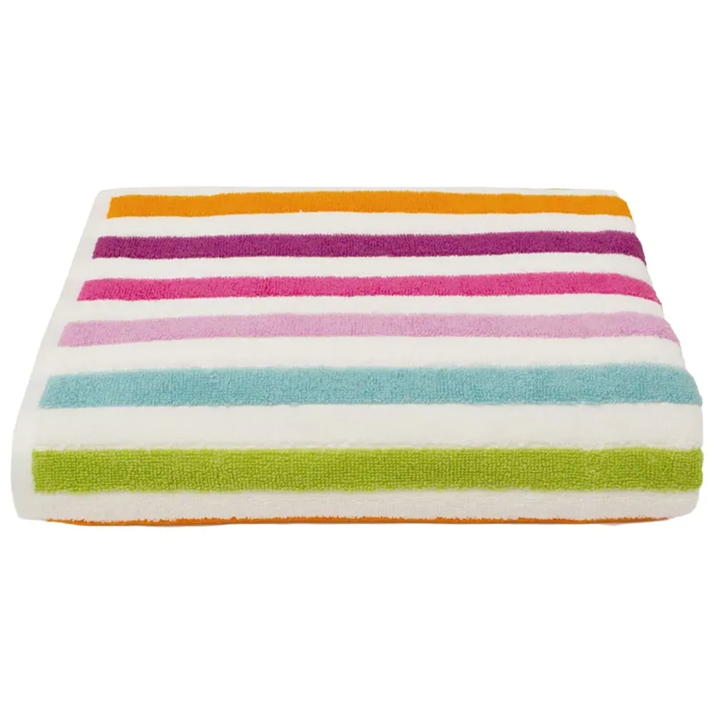 California Striped Bath Sheet - Multi, Cotton