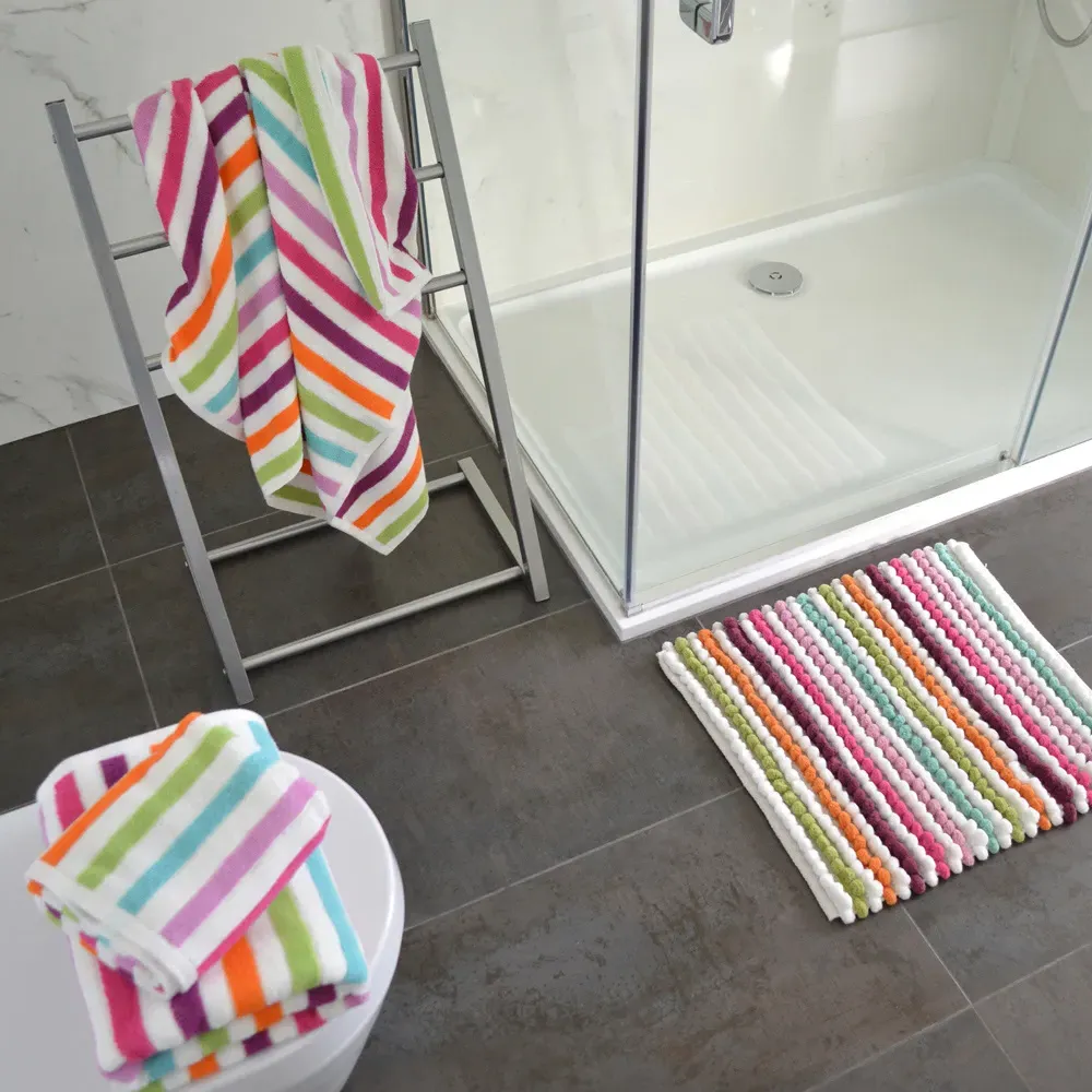California Striped Hand Towel 2 Pack - Multi, Cotton