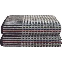 Carnival Bath Sheet 2 Pack - Multi, Recycled Cotton